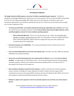 The Sequester Explained - Bipartisan Policy Center