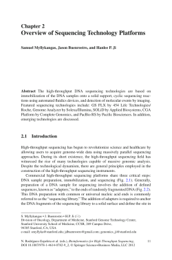 Overview of Sequencing Technology Platforms