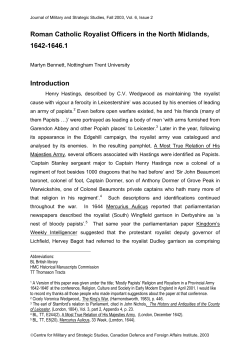 Print this article - Journal of Military and Strategic Studies