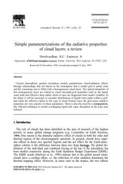 Simple parameterizations of the radiative properties of cloud layers