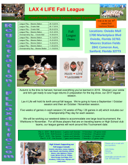 LAX 4 LIFE Fall League