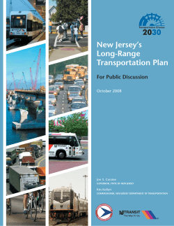 New Jersey Long Range Transportation Plan 2030