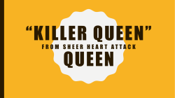 Killer queen - davenantperformingarts