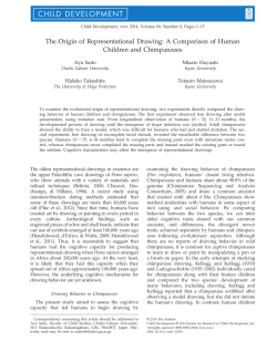 The Origin of Representational Drawing: A Comparison of Human