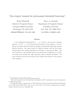 New degree bounds for polynomial threshold functions
