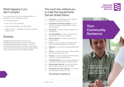 Your Community Sentence Leaflet