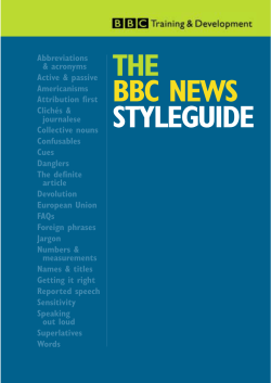 BBC News Styleguide