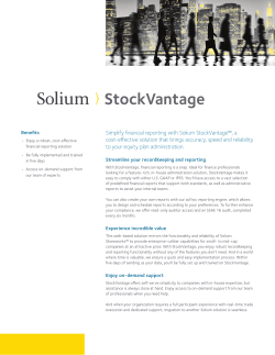 Simplify financial reporting with Solium StockVantage&trade;, a cost