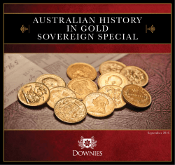 australian history in gold sovereign special
