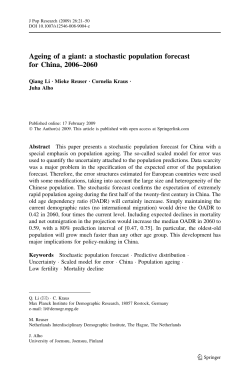 Journal of Population Research, 2009, Volume 26, Issue 1, p. 21-50