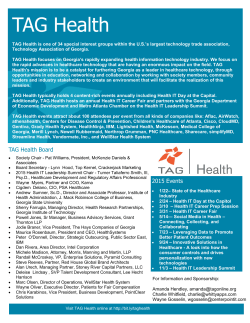 TAG Health - Technology Association of Georgia