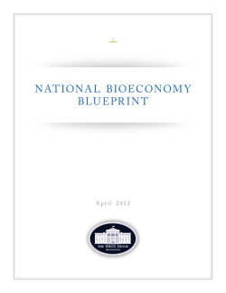 National Bioeconomy Blueprint
