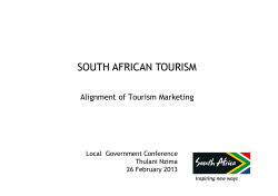 Alignment of Tourism Marketing SAT