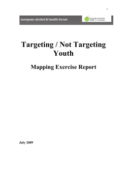 Targeting / Not Targeting Youth - European Commission