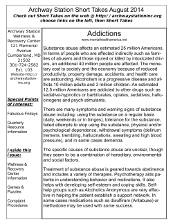 August 2014 - Archway Station, Inc.