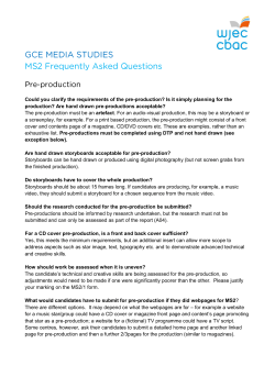 GCE AS/A Media Studies MS2 FAQs pdf | GCE AS/A