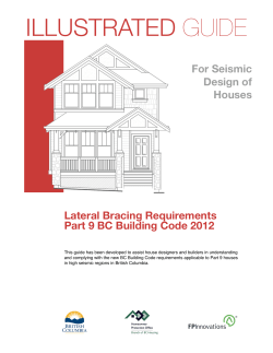 Illustrated Guide for Seismic Design of Houses