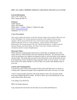 Topics in European History - UCSD Department of History