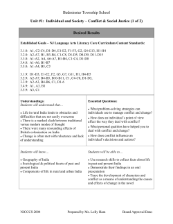 Desired Results - Bedminster School