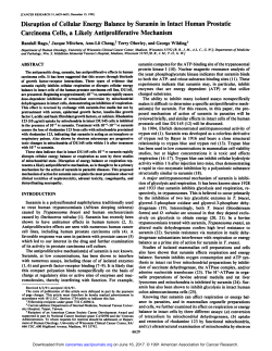 Disruption of Cellular Energy Balance by