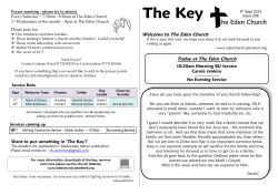 Issue 206 (09 Sep 2012) - Eden Church