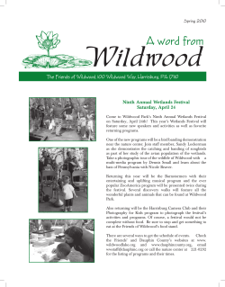 A word from - Wildwood Park