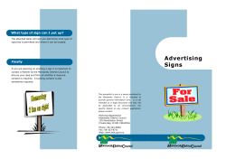 Advertising Signs - Manawatu District Council