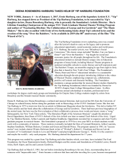 Deena Rosenberg Harburg - The Yip Harburg Foundation