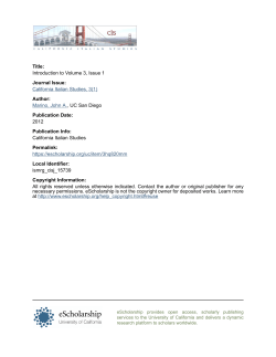 Introduction - UCSD Department of History