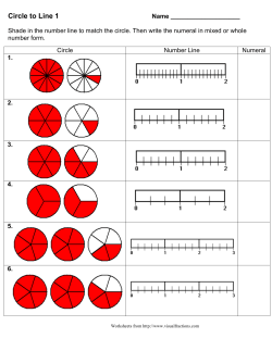 Circle to Line Worksheets