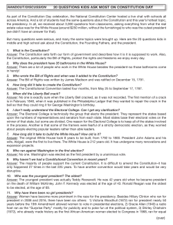 20 Questions Students Ask Most on Constitution