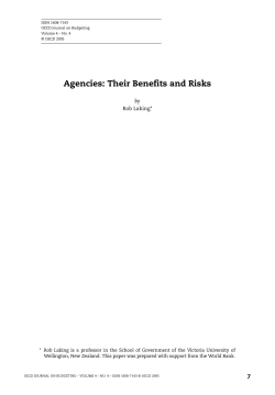 Agencies: Their Benefits and Risks