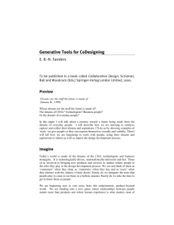 Generative Tools for CoDesigning