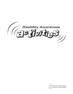 Disability Awareness Activities