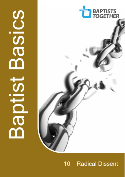 10 Radical Dissent - Baptists Together