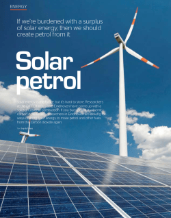 Experiment NL 2016 |Solar petrol