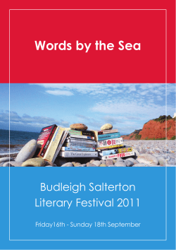 Words by the Sea - Budleigh Salterton Literary Festival
