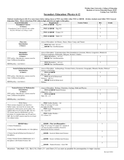 Secondary Education: Physics 6-12