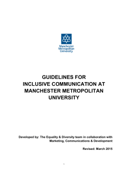 University`s Inclusive Communication