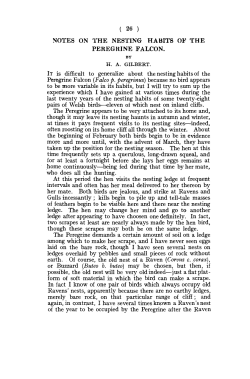 ( 26 ) NOTES ON THE NESTING HABITS OF THE