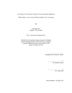 Lost Ladies, New Women: Narrative Voice and