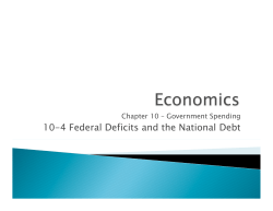 10-4 Federal Deficits and the National Debt