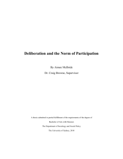 Deliberation and the Norm of Participation