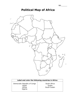 Political Map of Africa