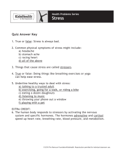 Answer Key - KidsHealth in the Classroom