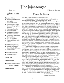 Messenger - Holy Trinity Lutheran Church