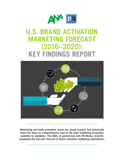 us brand activation marketing forecast (2016–2020): key findings