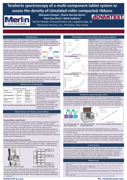 Assessment of the density of simulated Roller Compacted ribbons
