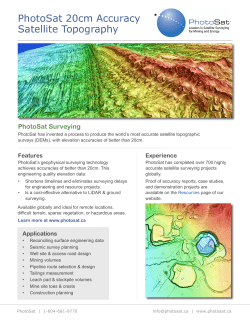PhotoSat 20cm Accuracy Satellite Topography