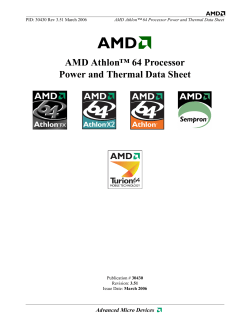 AMD Athlon 64 Processor Power and Thermal Data Sheet